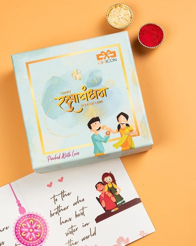 Gifticon Rakhi for Brother - Chocolate Gift Hamper